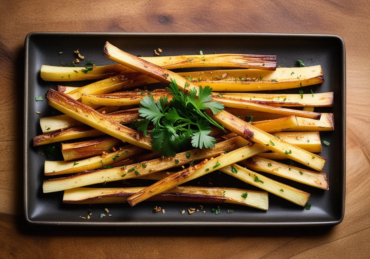 Roasted Parsnips with Garlic