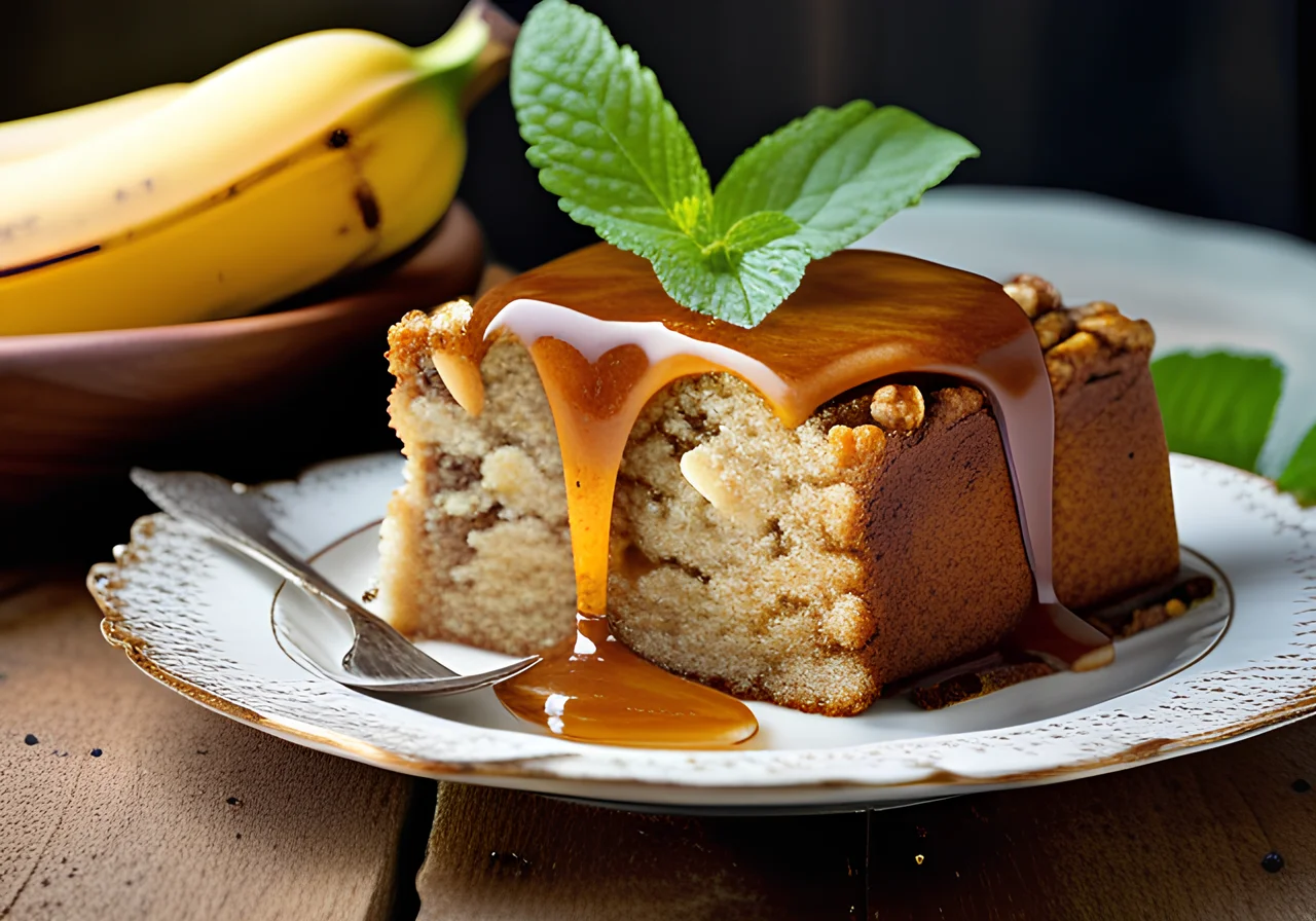 Walnut Banana Cake