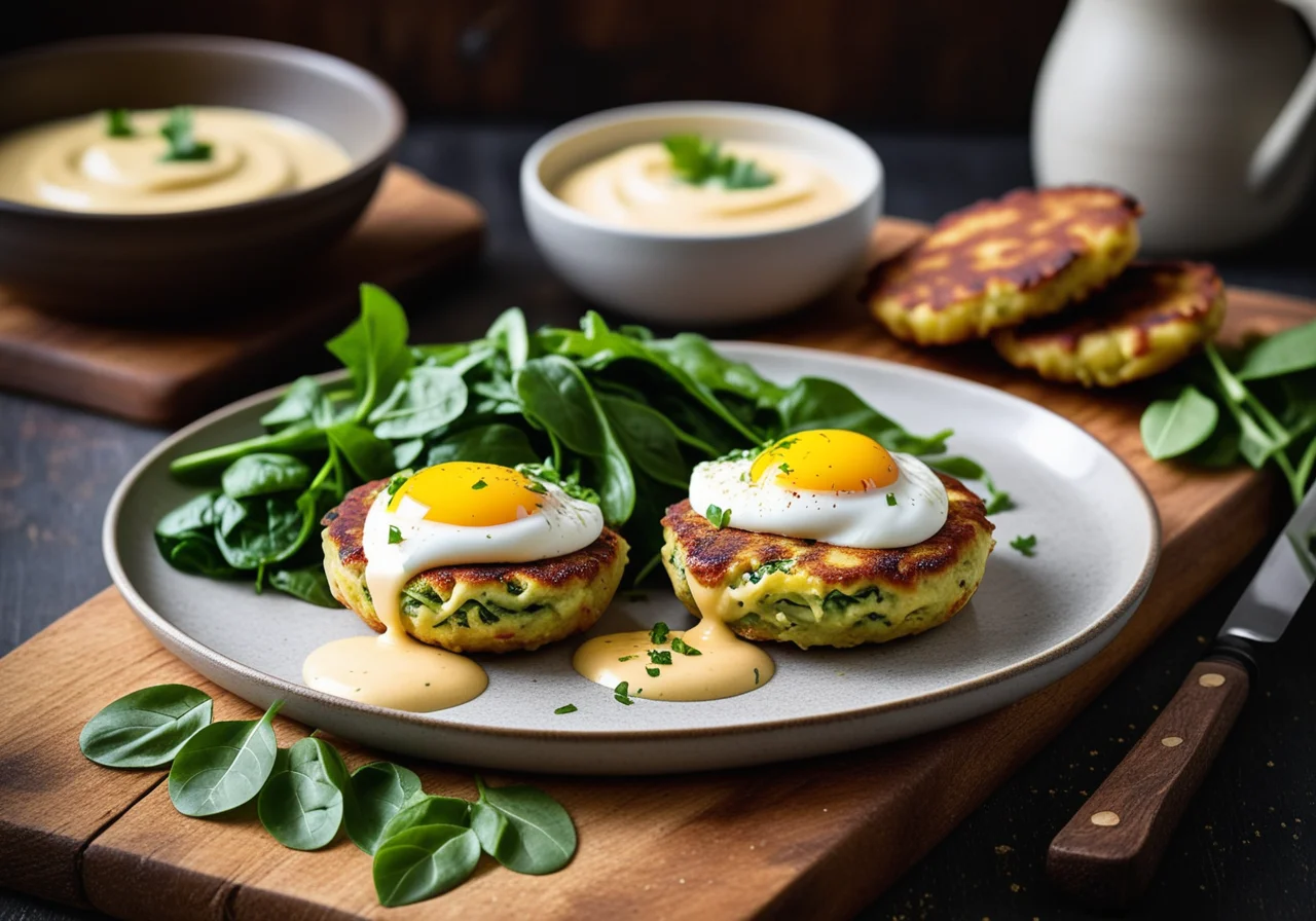 Curry Potato Cabbage Patties with Egg