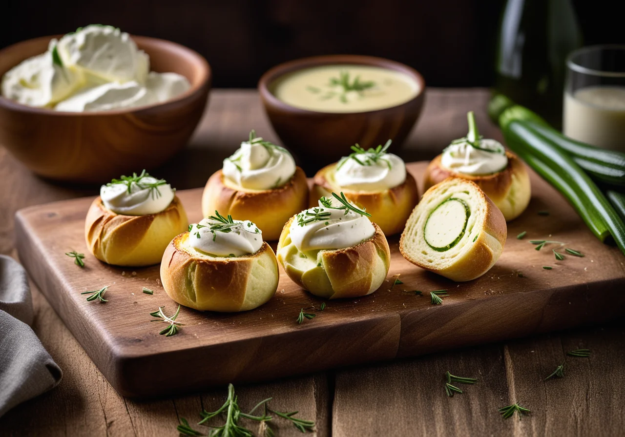 Zucchini Cream Cheese Rolls