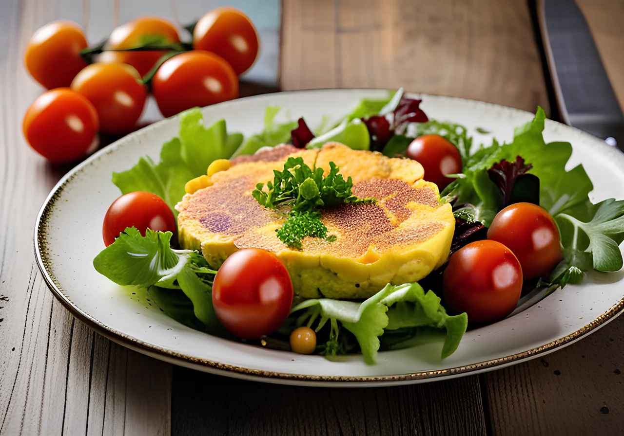 Cauliflower‑Stuffed Omelette