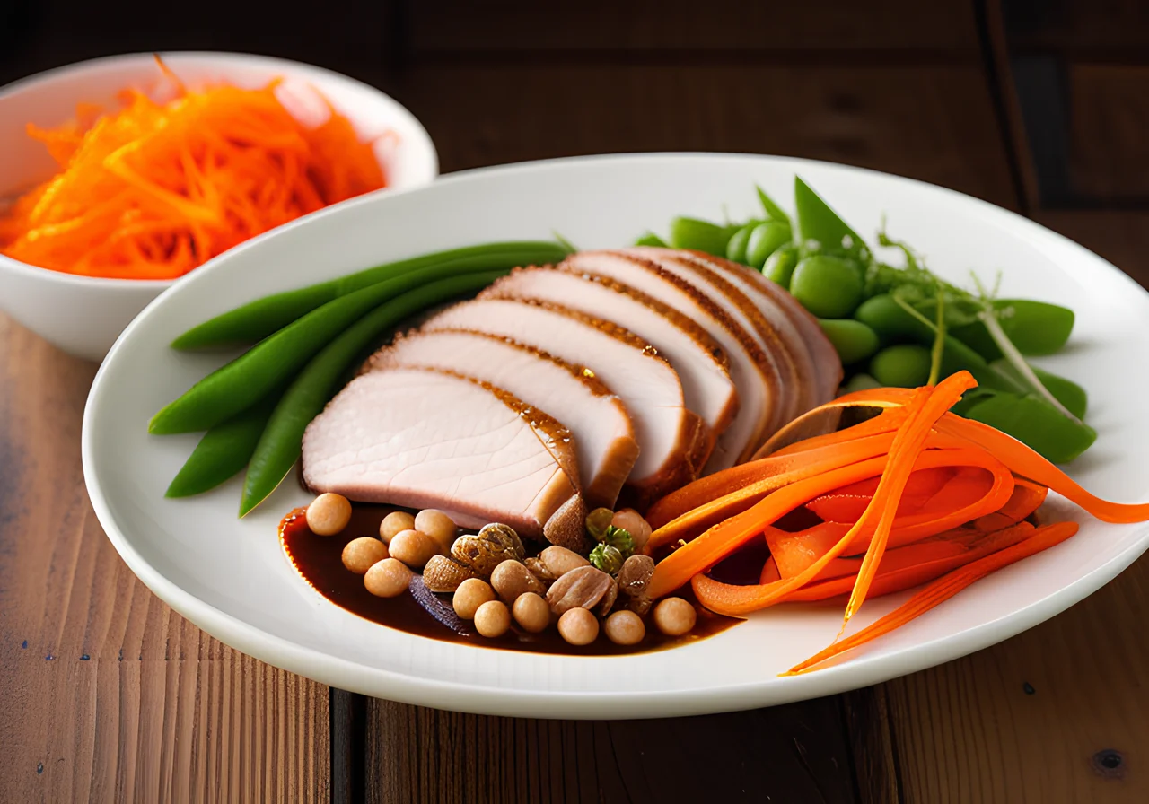 Sliced Turkey in Asian Style