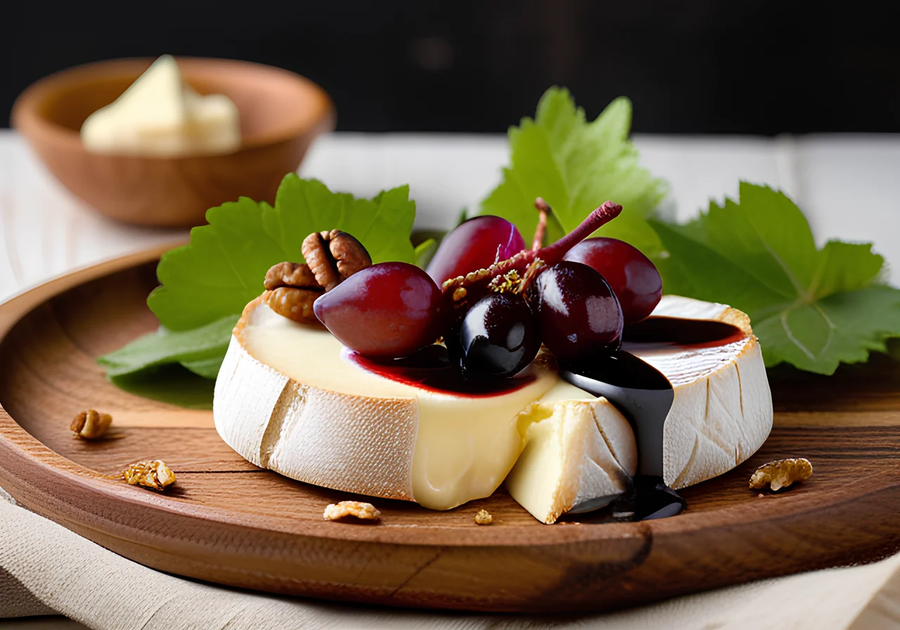 Field Salad with Camembert and Grapes
