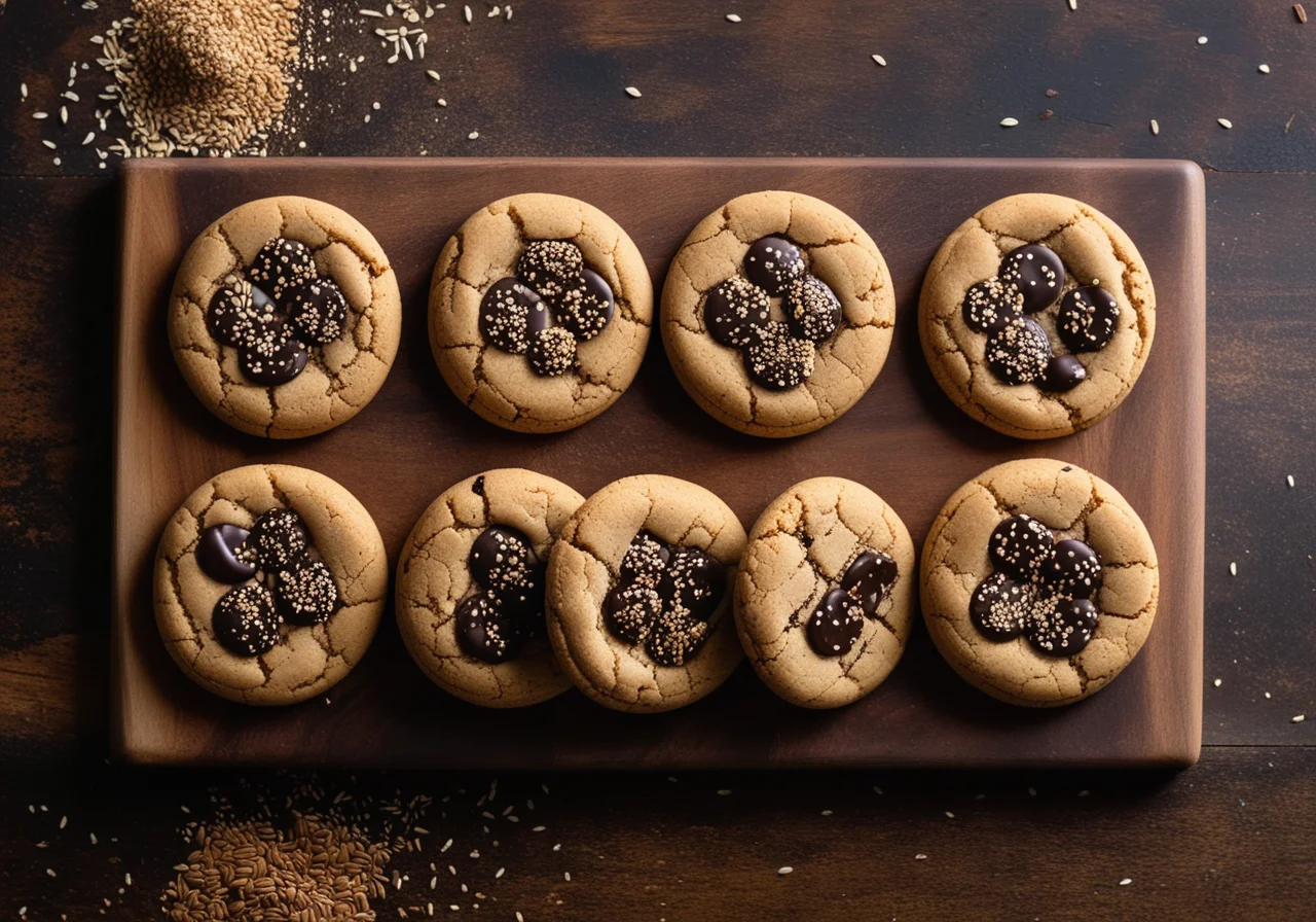 Chocolate Sesame Cookies