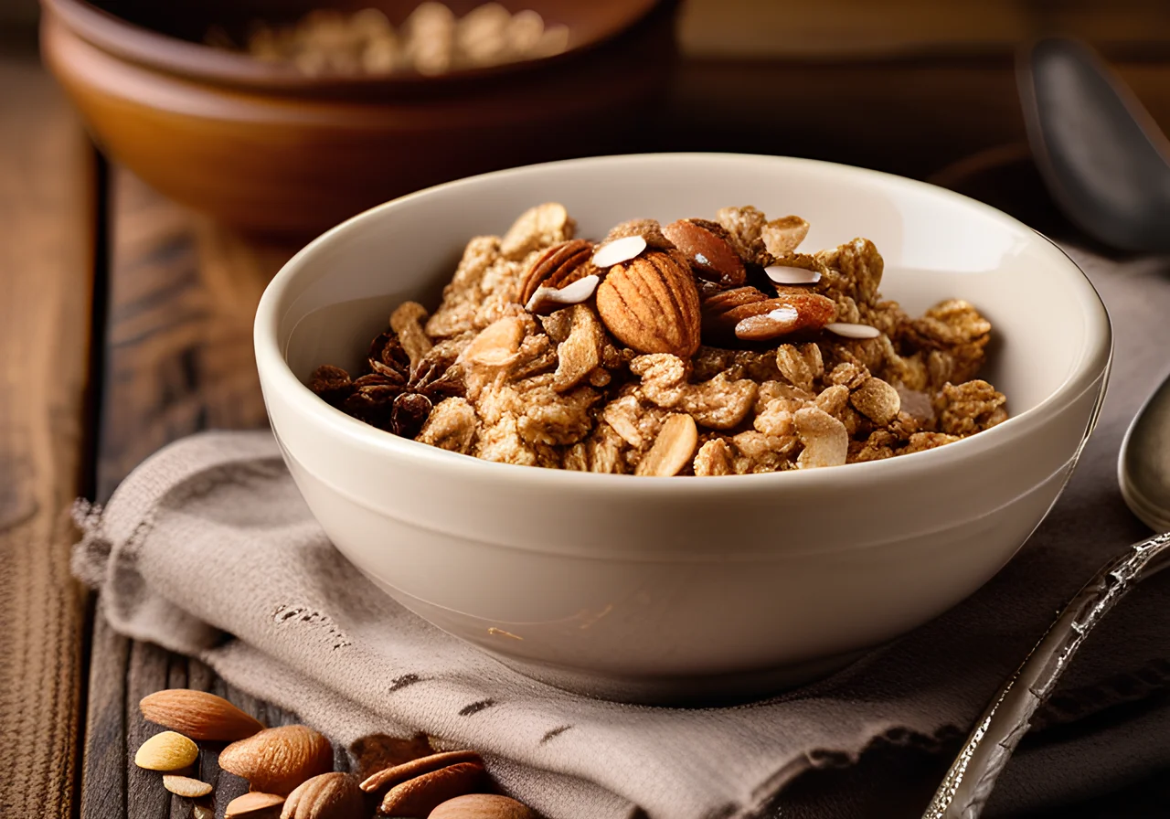 Granola from Oats and Nuts