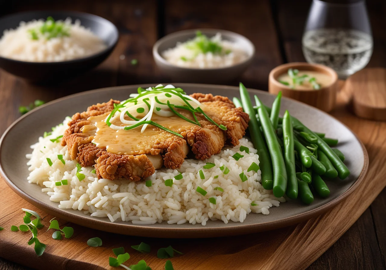 Chicken Schnitzel with Rice