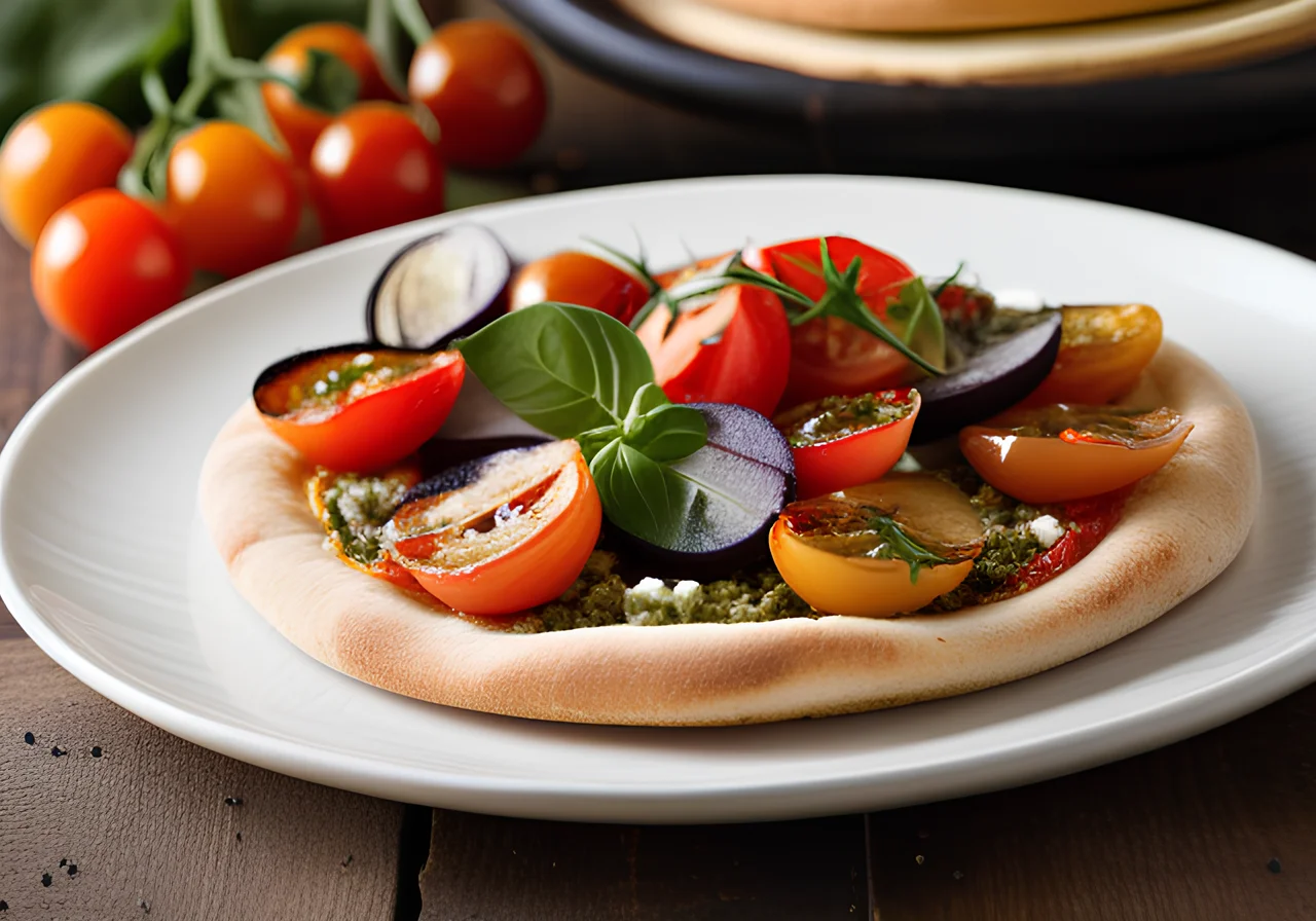 Pizza with Eggplant and Feta
