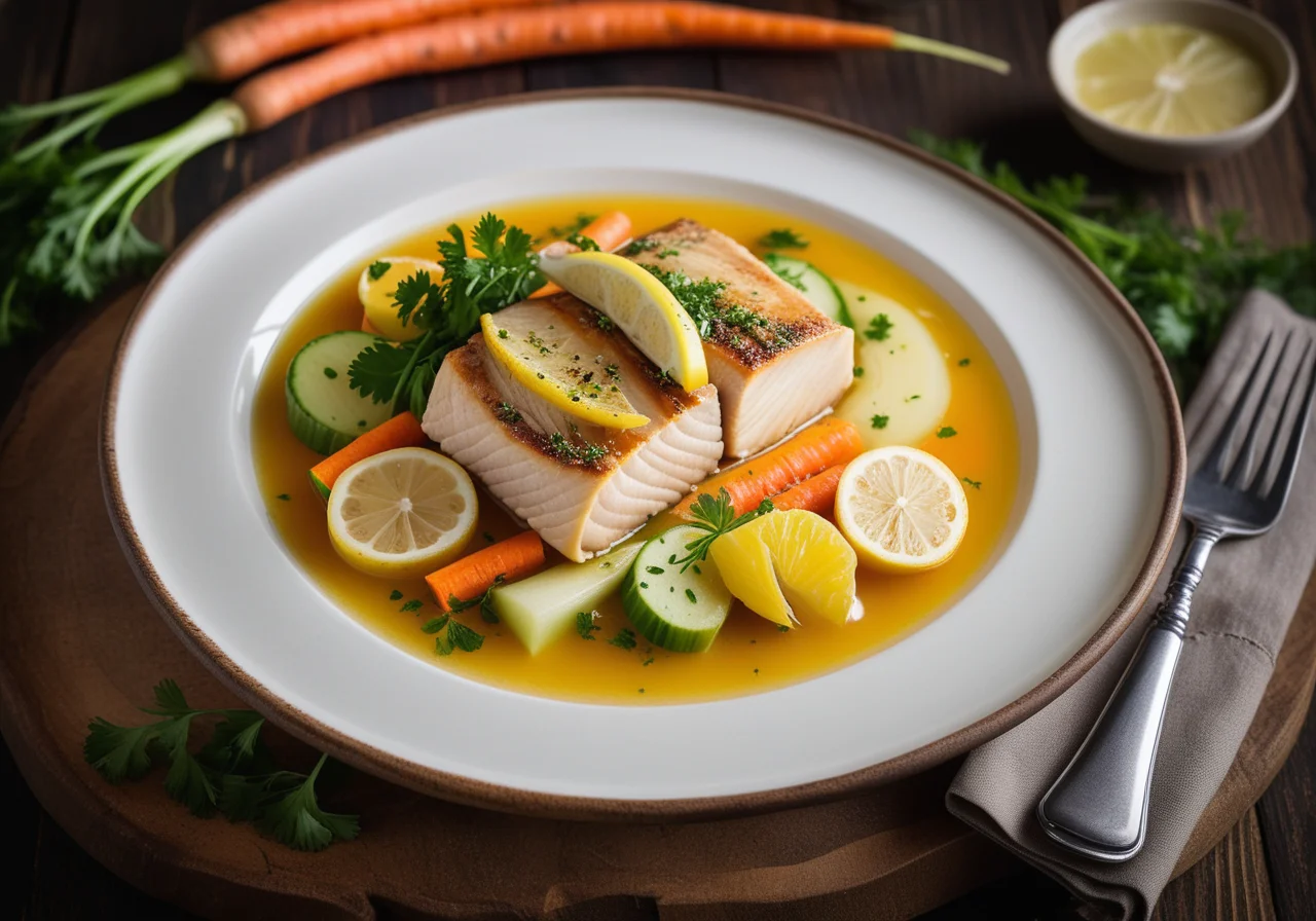 Carp on Vegetable Bed