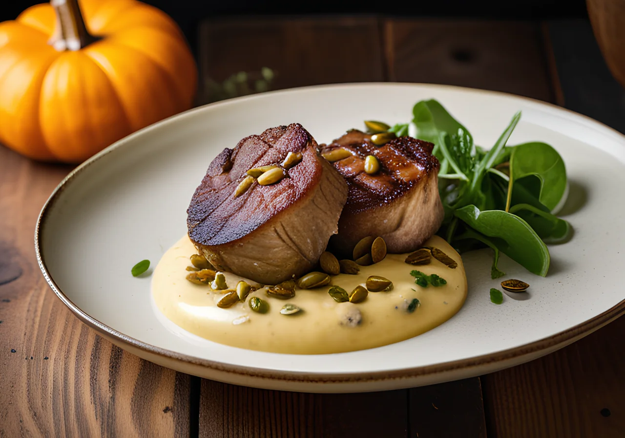 Charolais Sirloin with Béarnaise Sauce and Pumpkin Dumplings