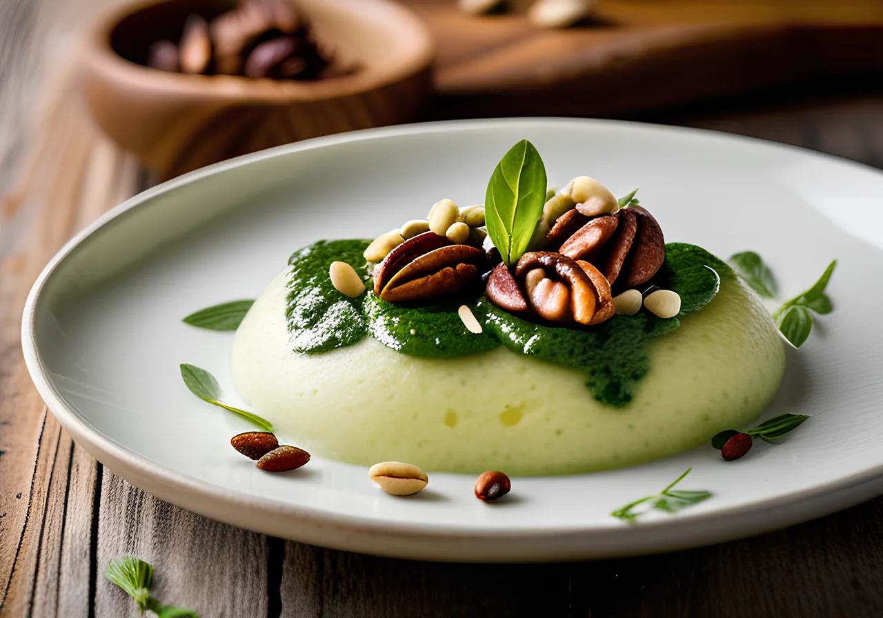 Quick Potato Basil Püree