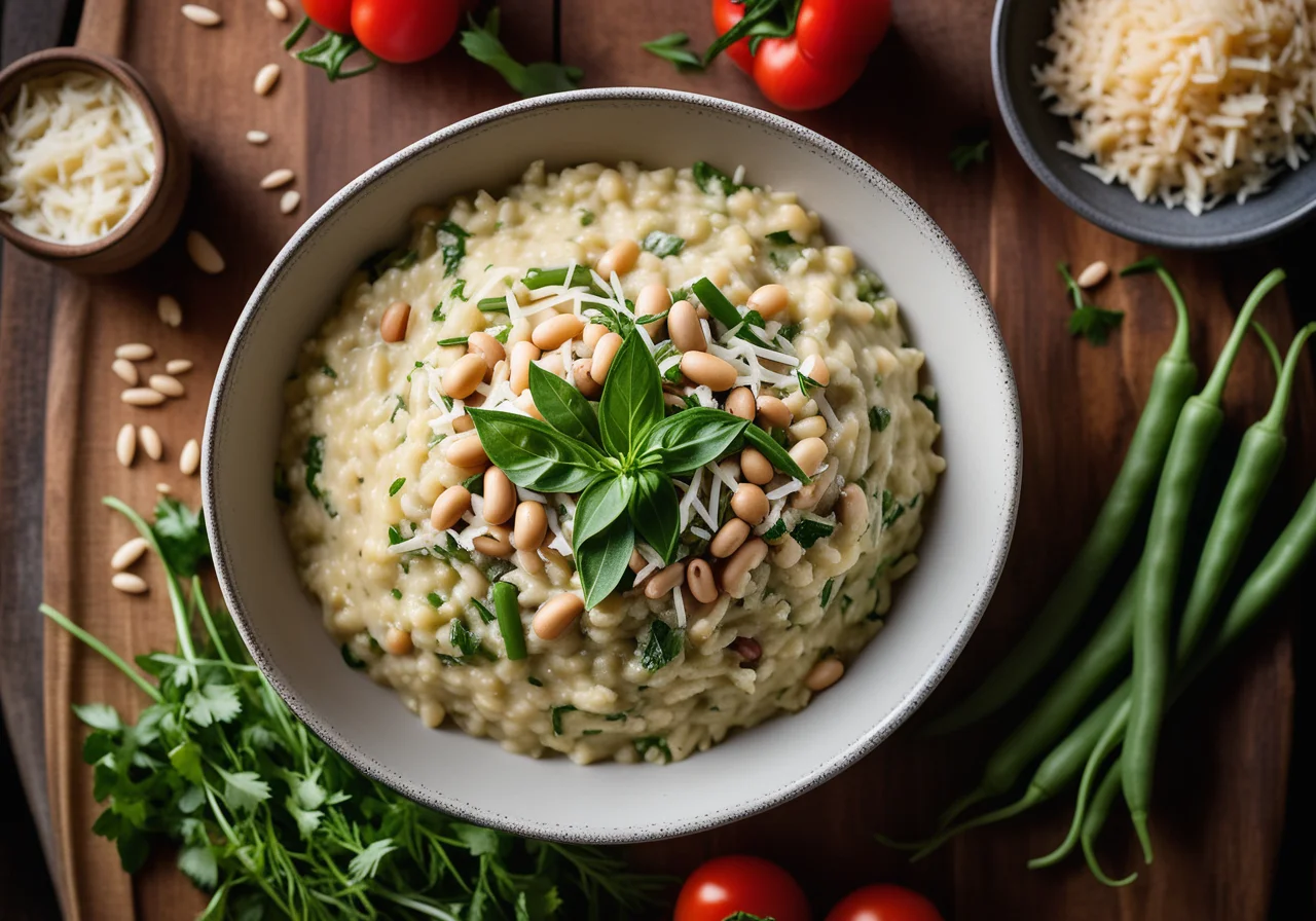 Bean Herb Risotto & Ratatouille Vegetables