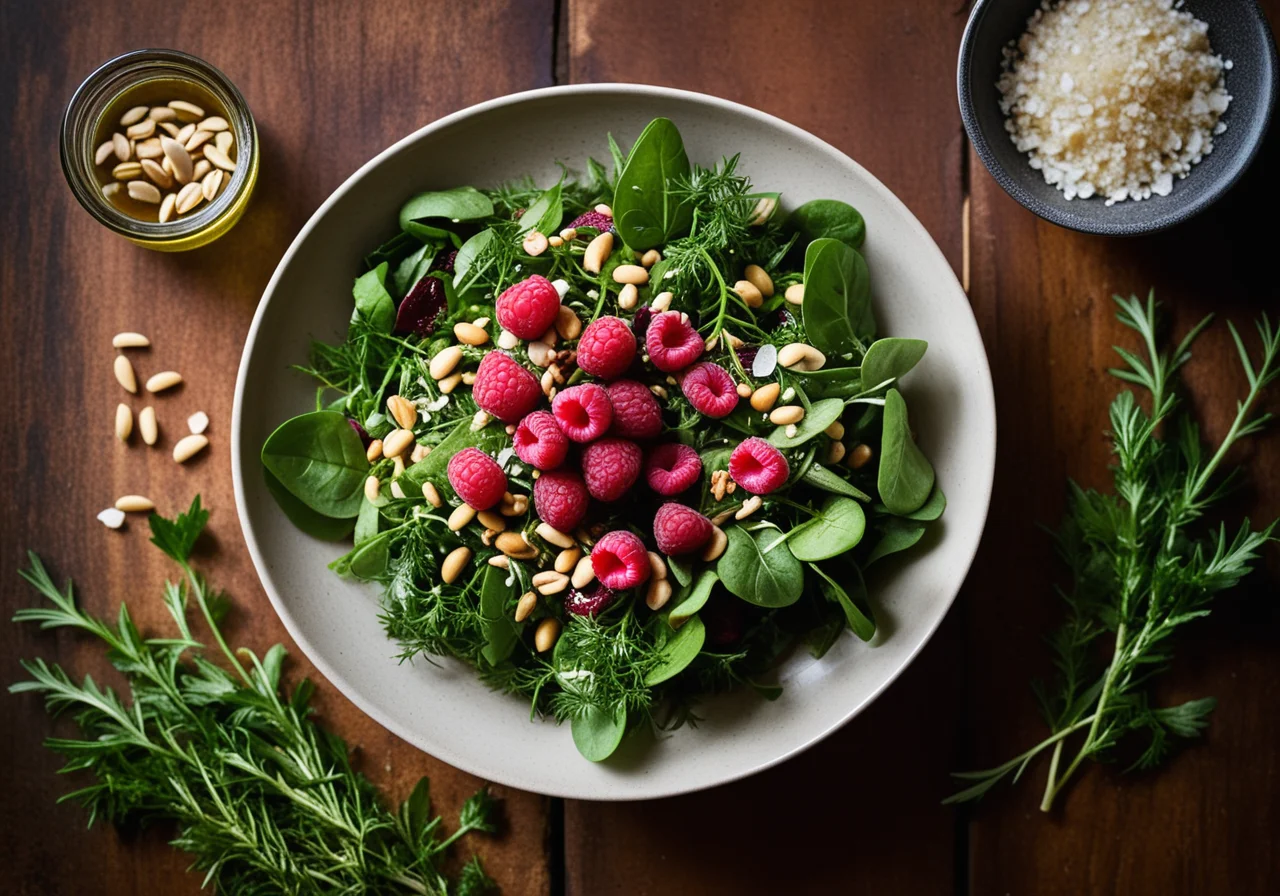 Spicy Mixed Leaf Salad