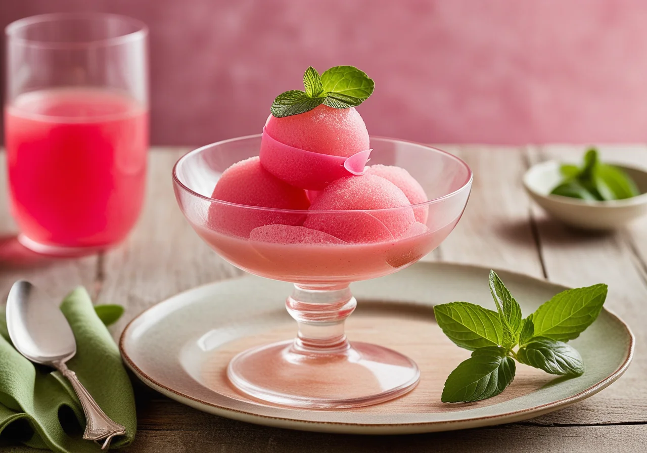 Rhubarb Sorbet
