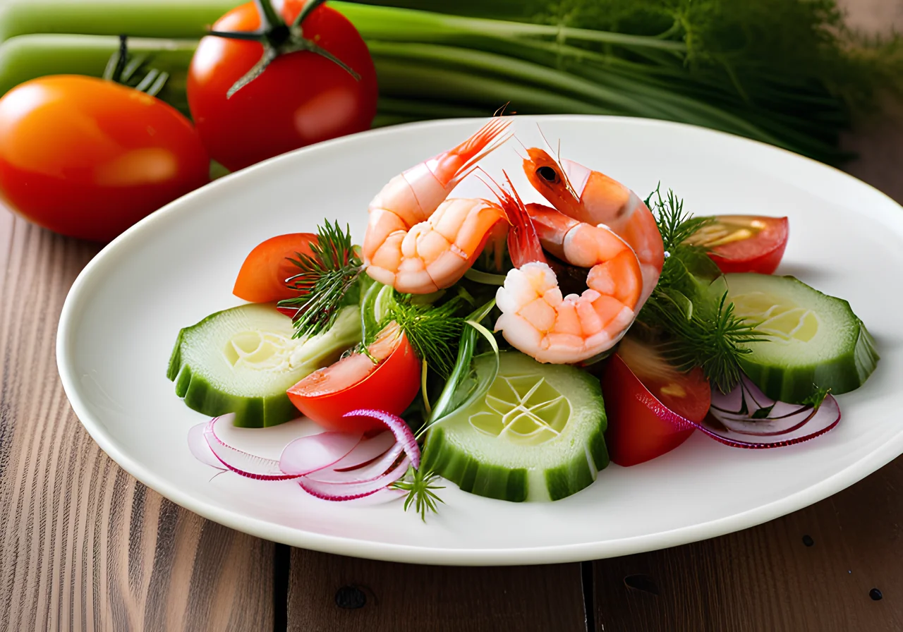 Shrimp Vegetable Salad