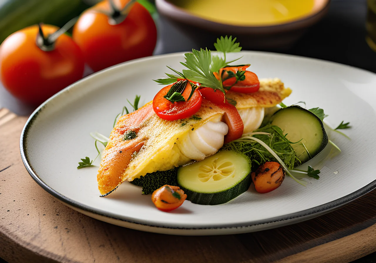 Fish and Seafood Omelette