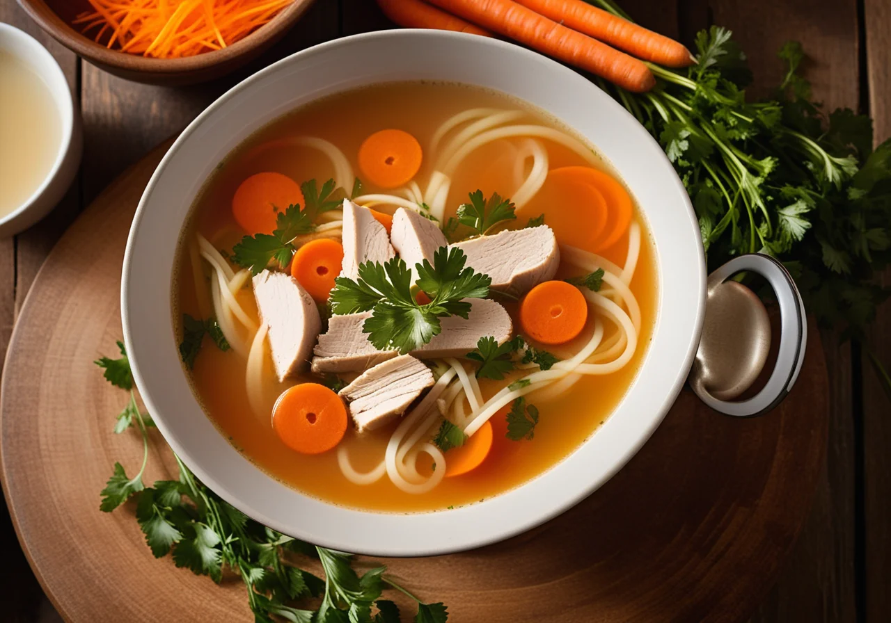 Vegetable Soup with Chicken Broth