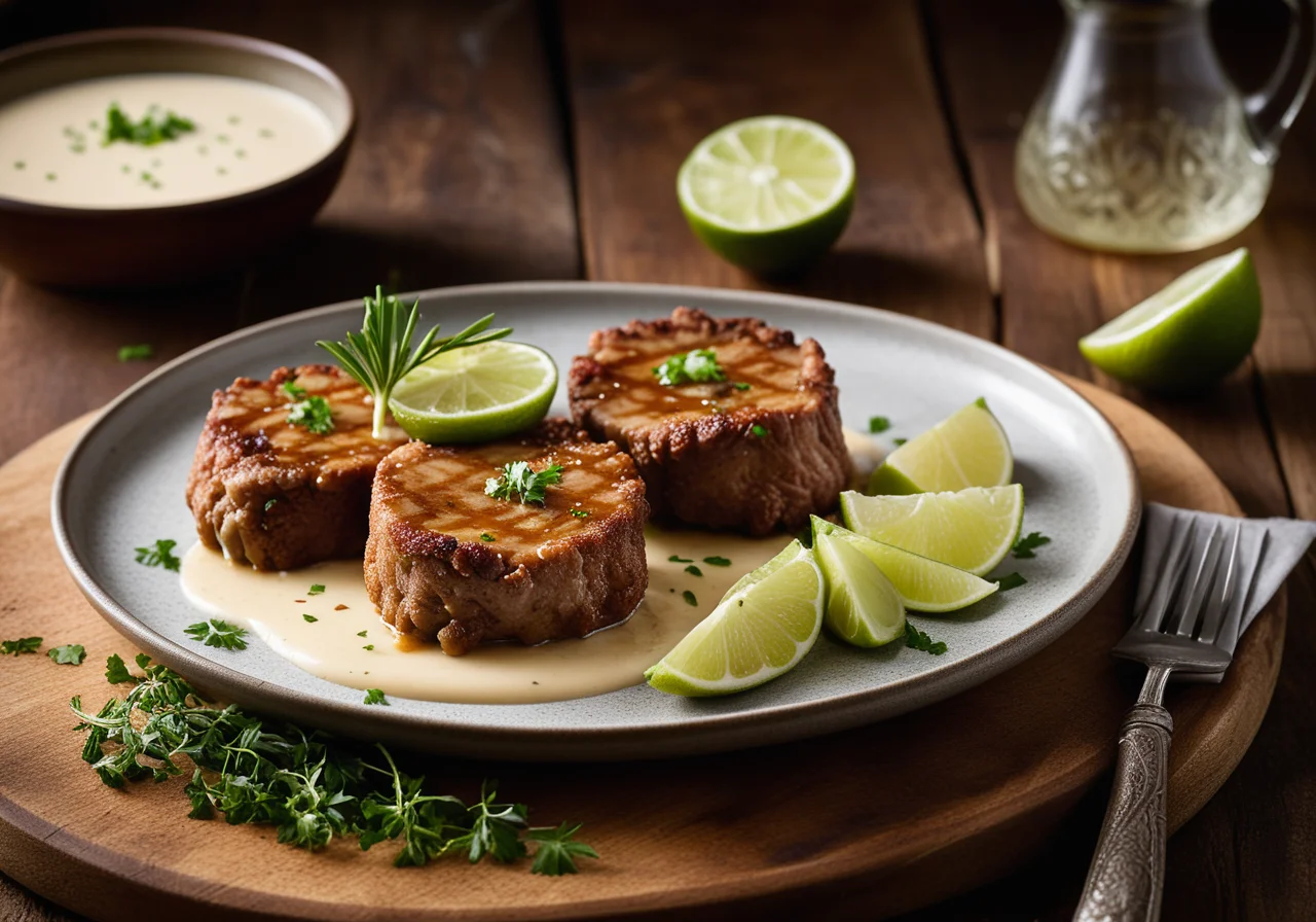 Schnitzel with Lime Sauce