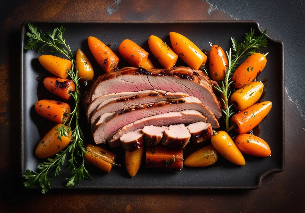 Milchferkel mit Korianderkarotten