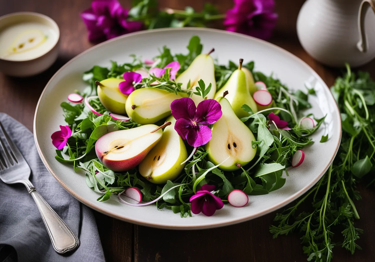 Colorful Pear Salad
