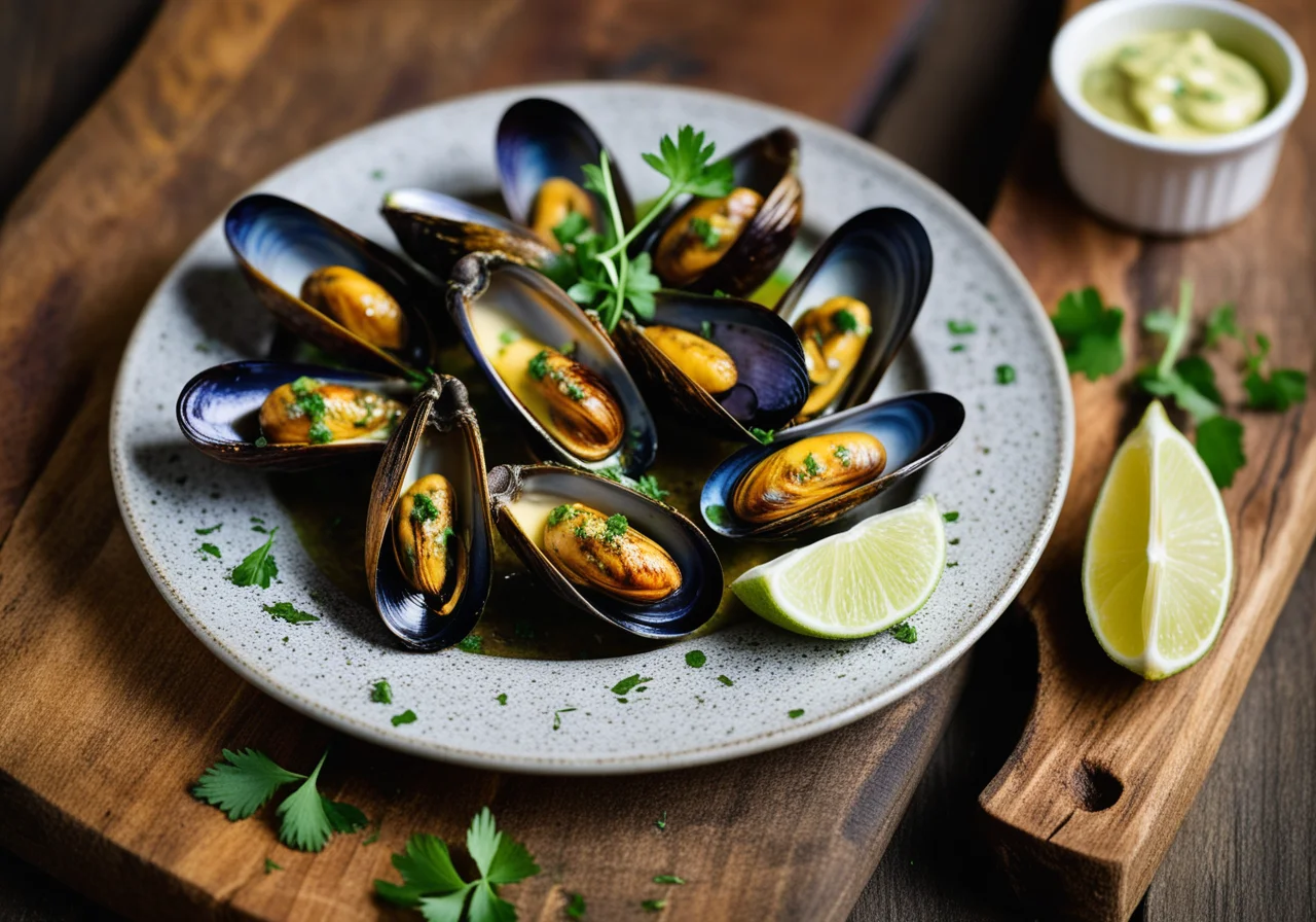 Grilled Mussels