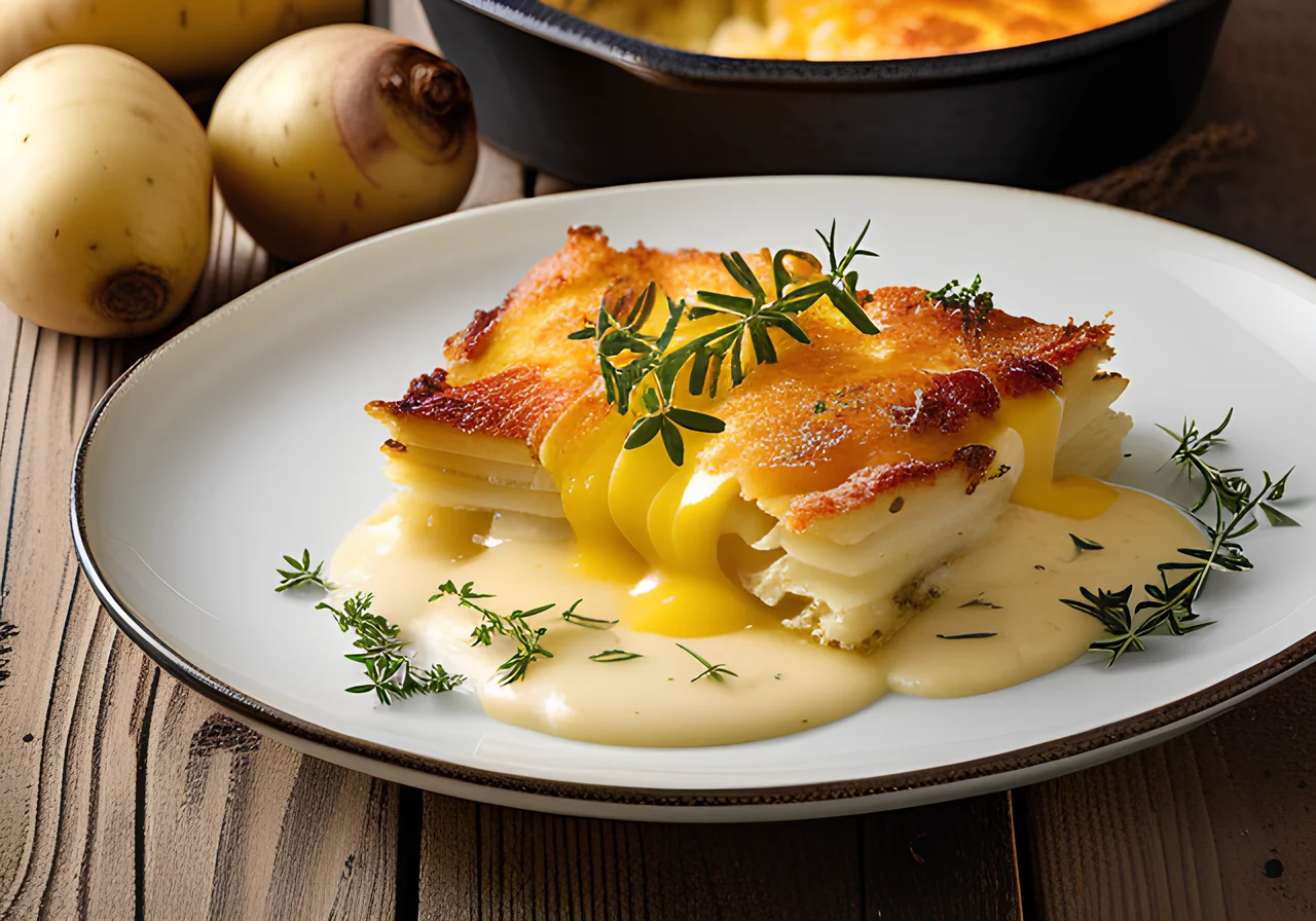 Parsnip‑Potato Gratin