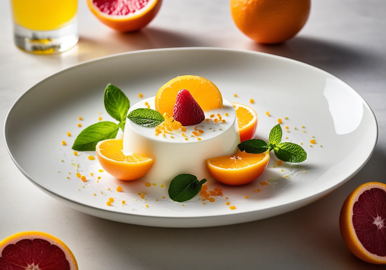 Quark with Citrus Fruit Fillets