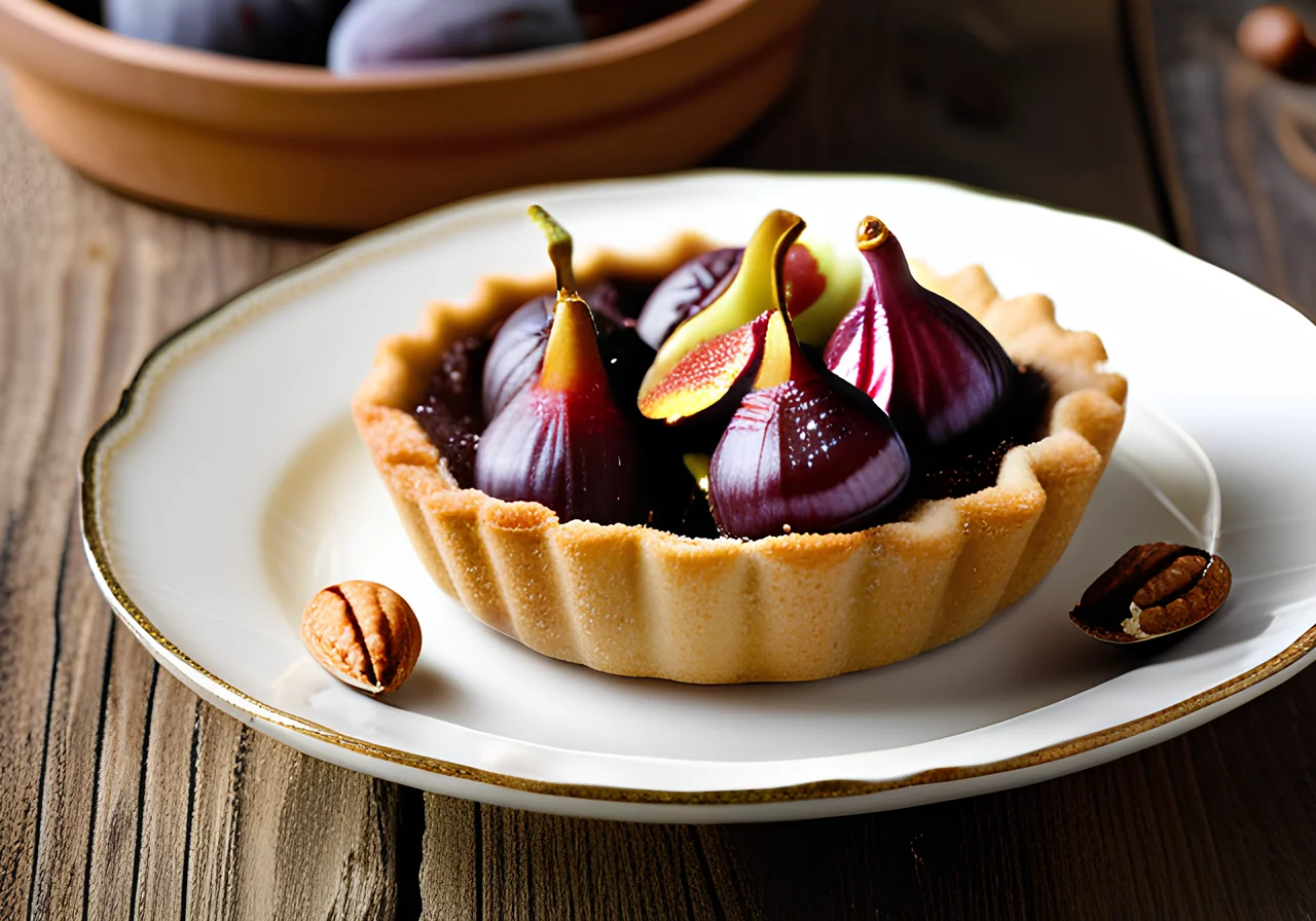 Nut-Fig-Chocolate Tartlets