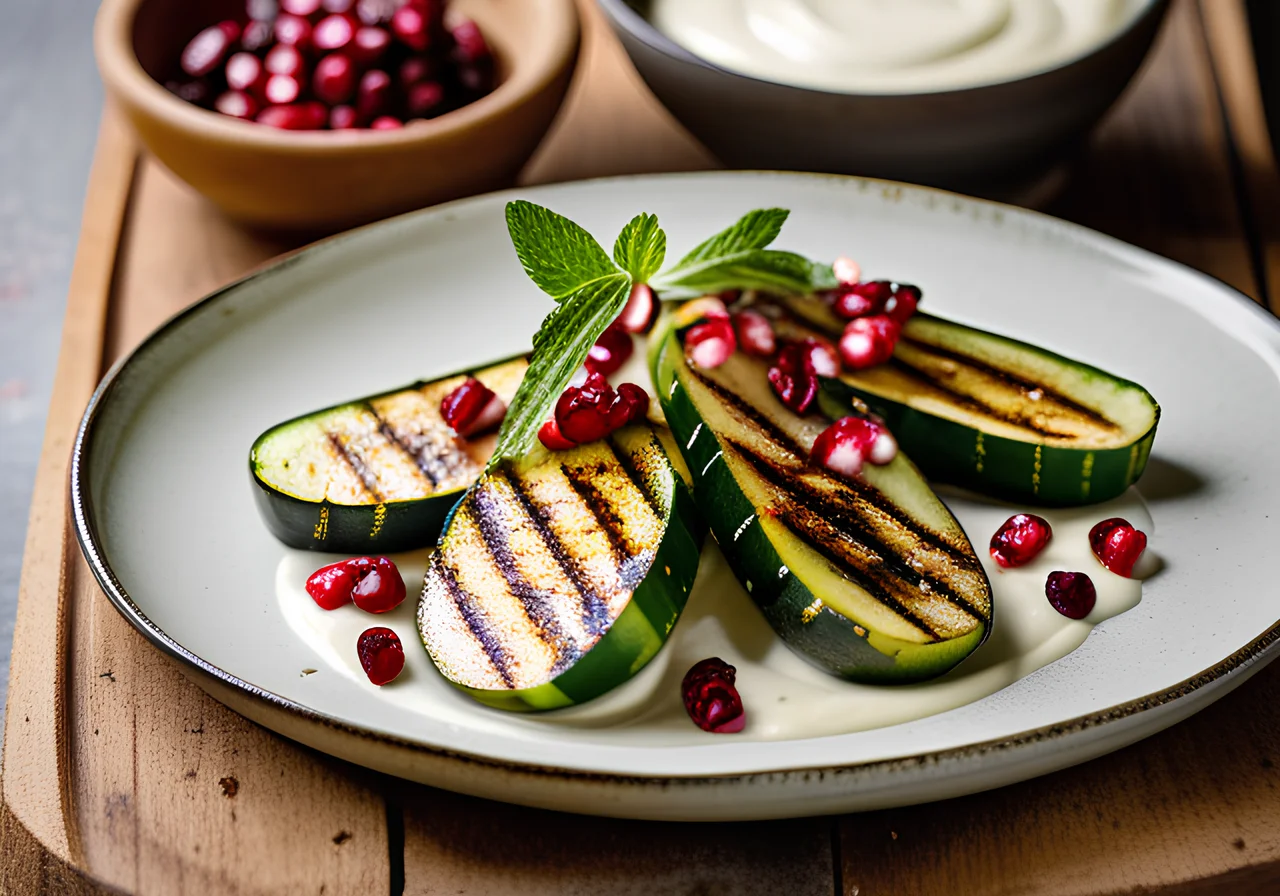 Zucchini with Yogurt Dip