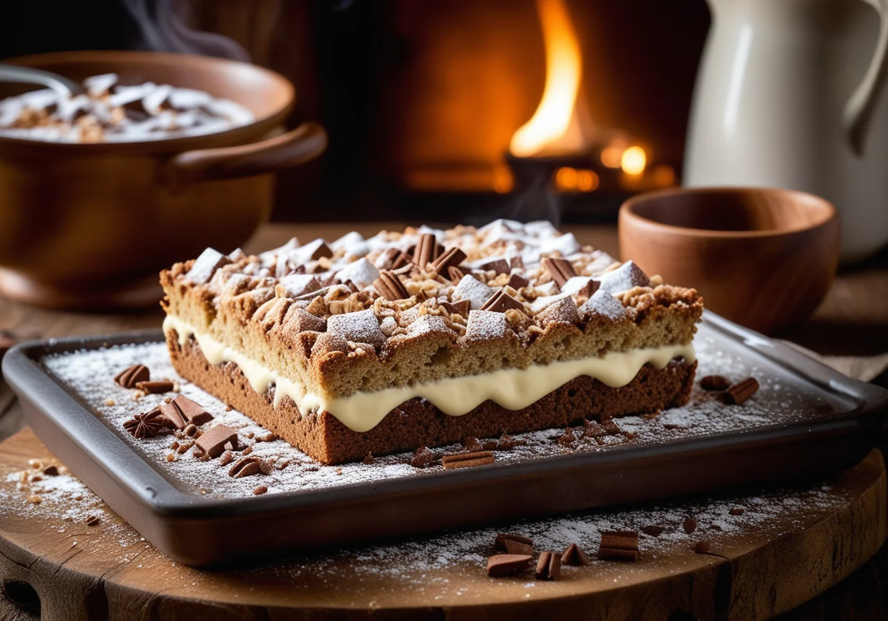 Sweet Bread Casserole with Two Kinds of Chocolate