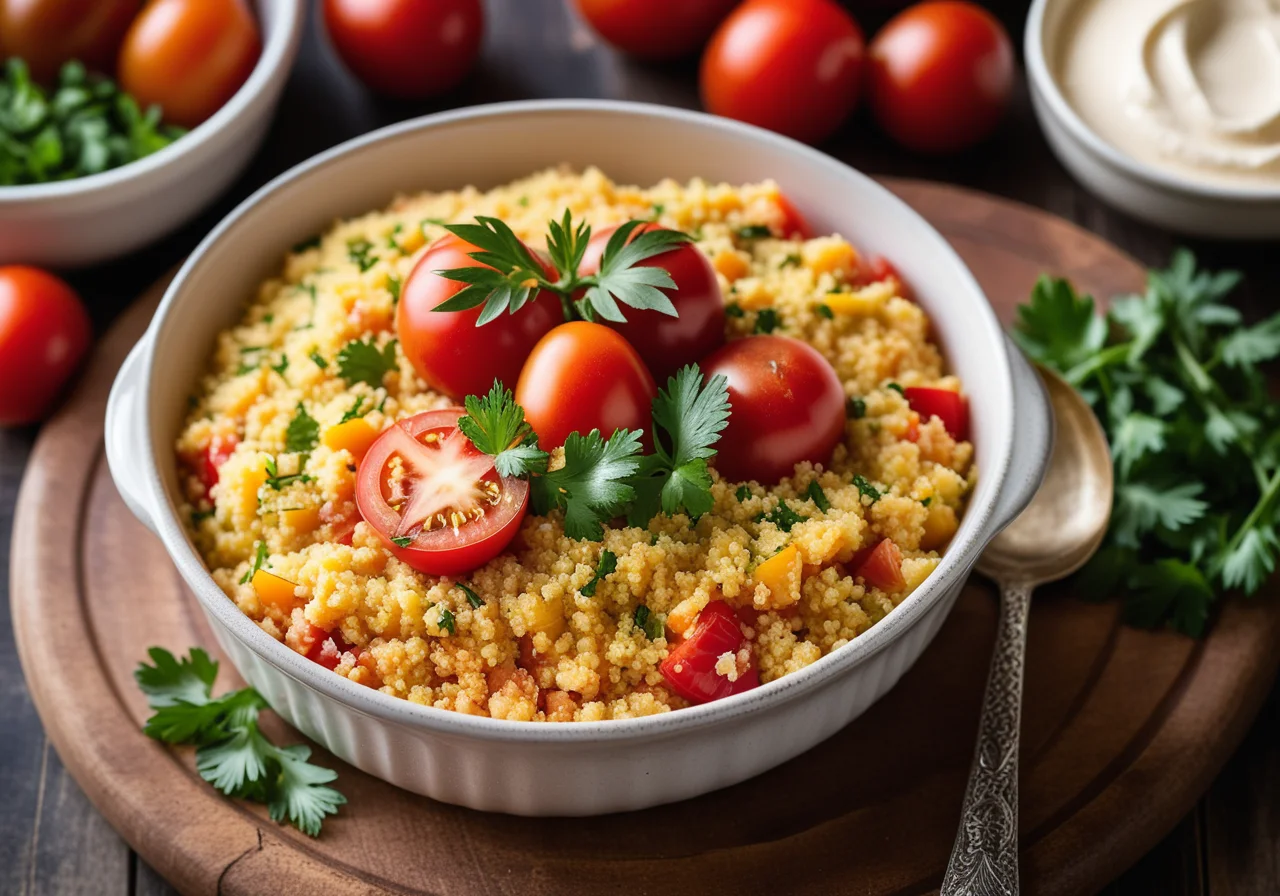 Tomato Couscous Casserole