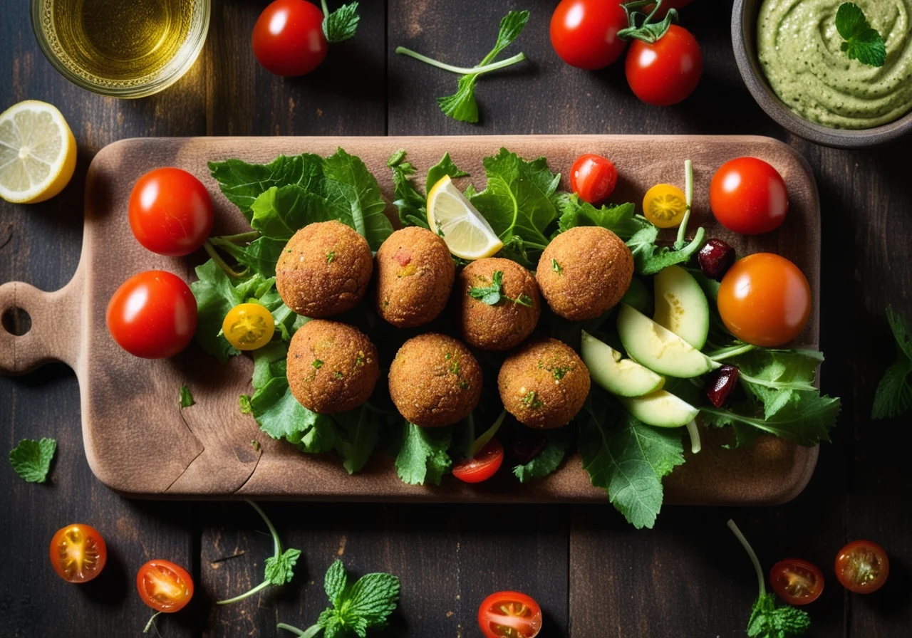 Falafel with Fresh Salad