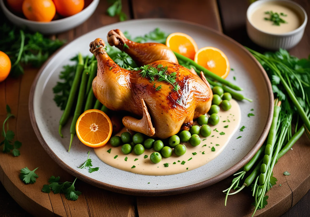 Chicken with Peas and Carrots