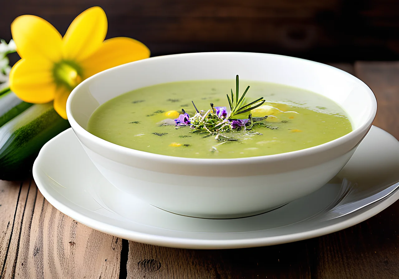 Zucchini Cream Soup with Thyme
