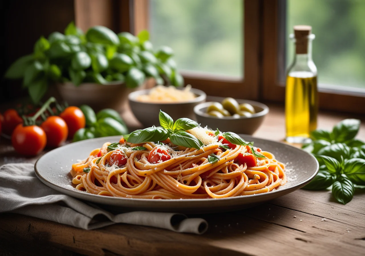 Penne with Tomato Sauce