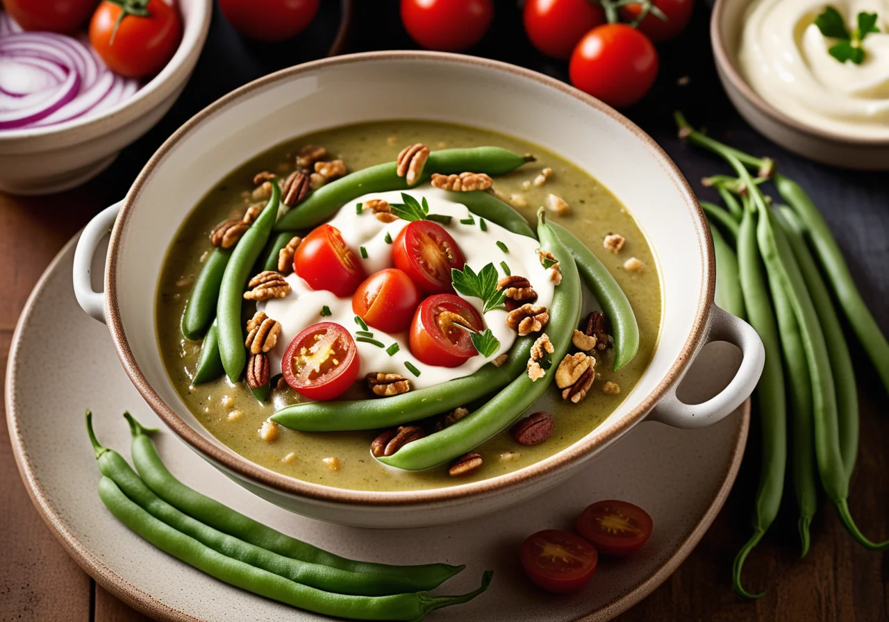 Green Bean Stew with Crème Fraîche