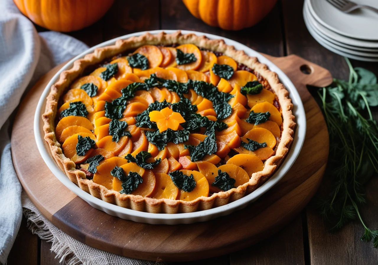 Pumpkin and Sun-Dried Tomato Tart