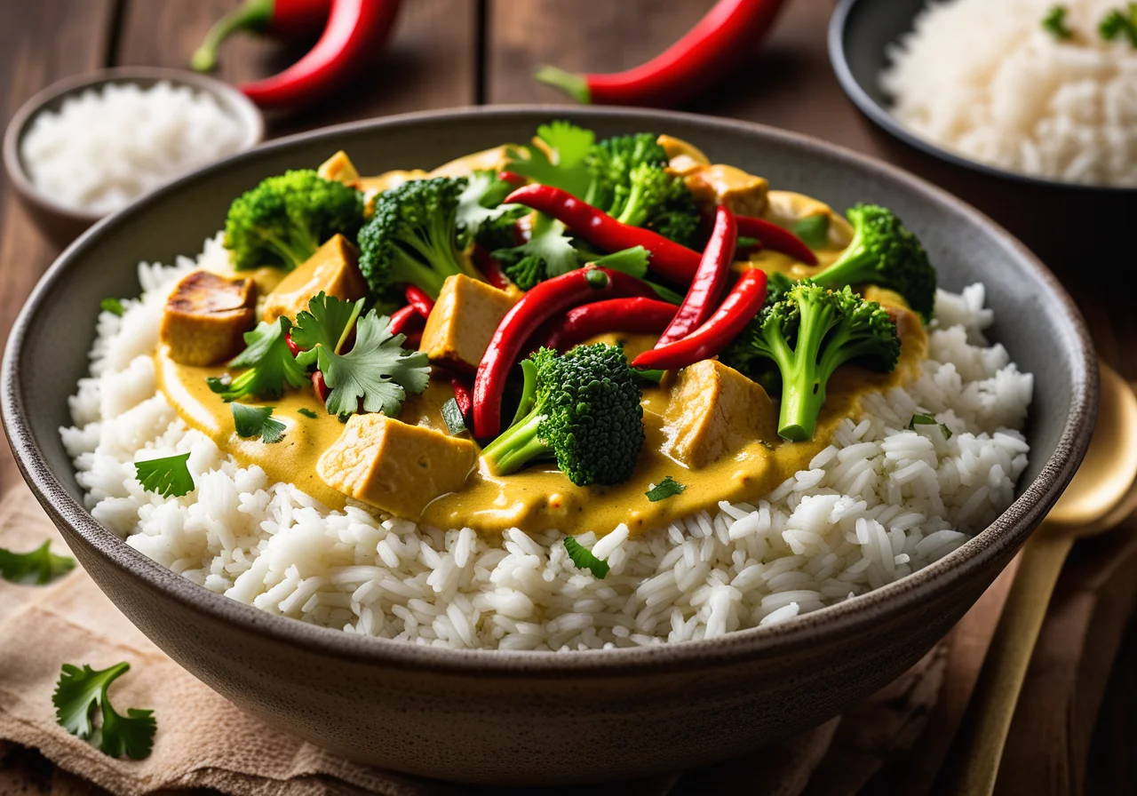 Celery-Coconut Curry and Rice