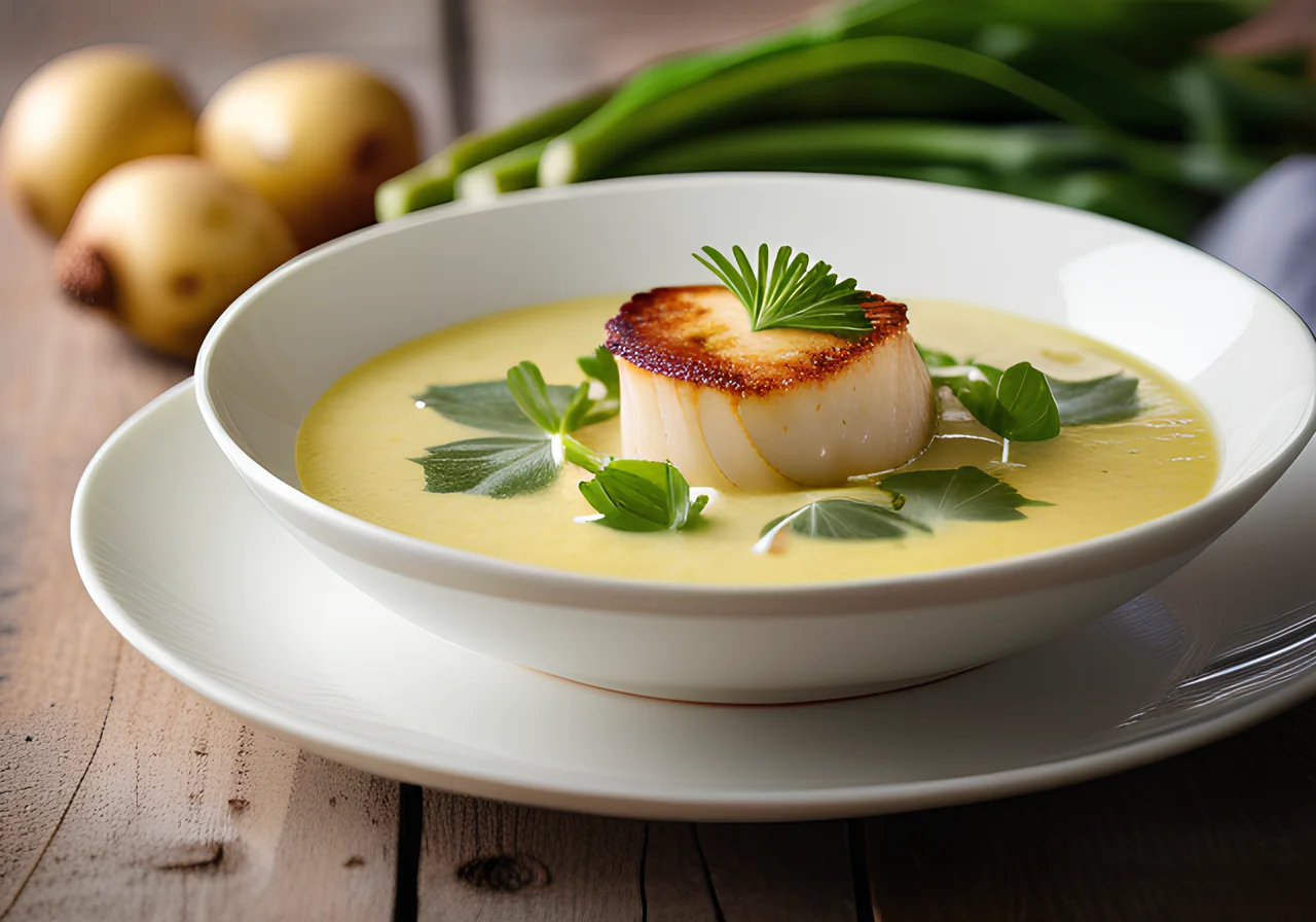 Quick Potato Wild Garlic Soup