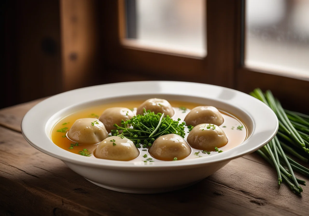 Broth with Meat Dumplings