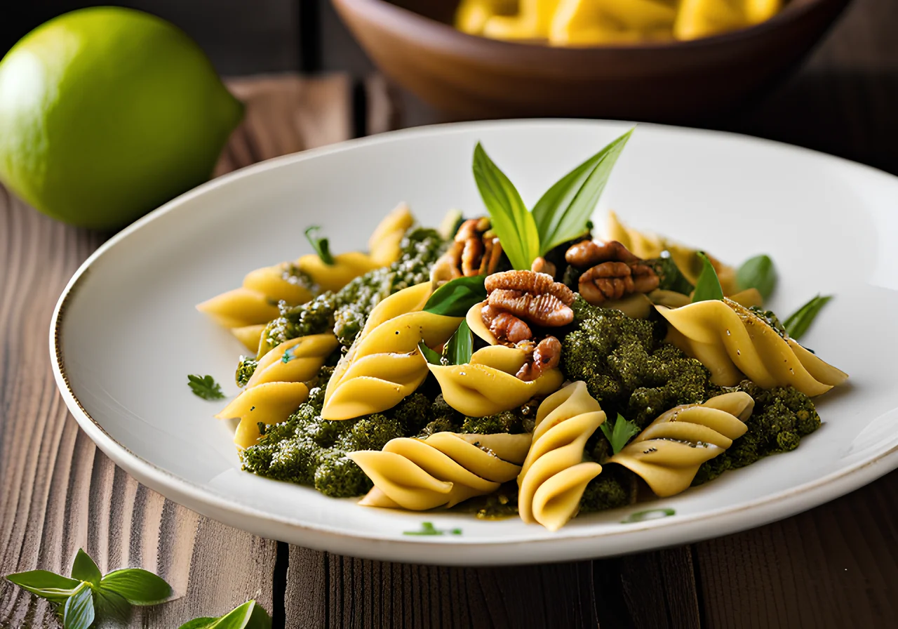 Pasta with Tuna Lime Pesto