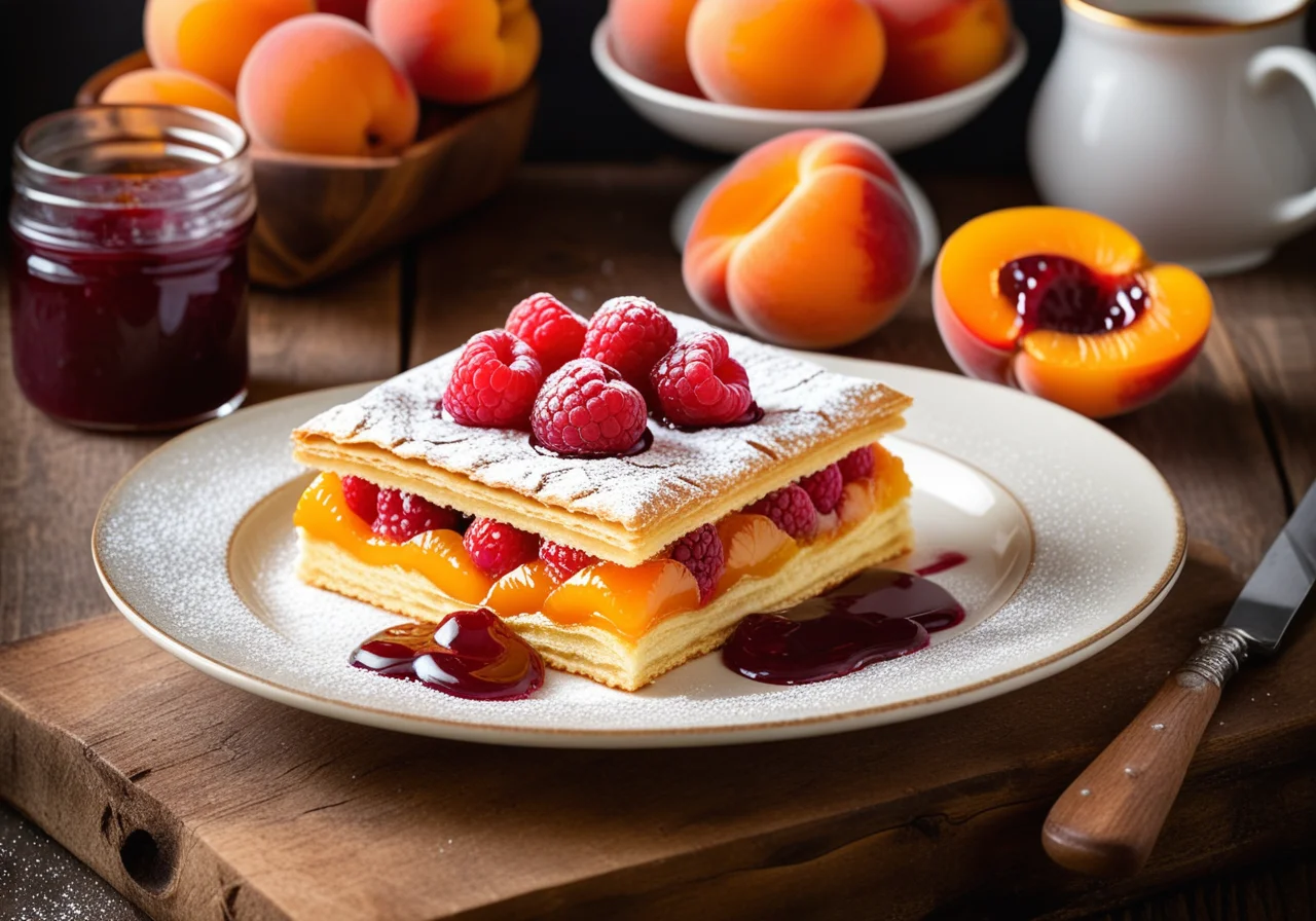 Apricot Puff Pastry Cake