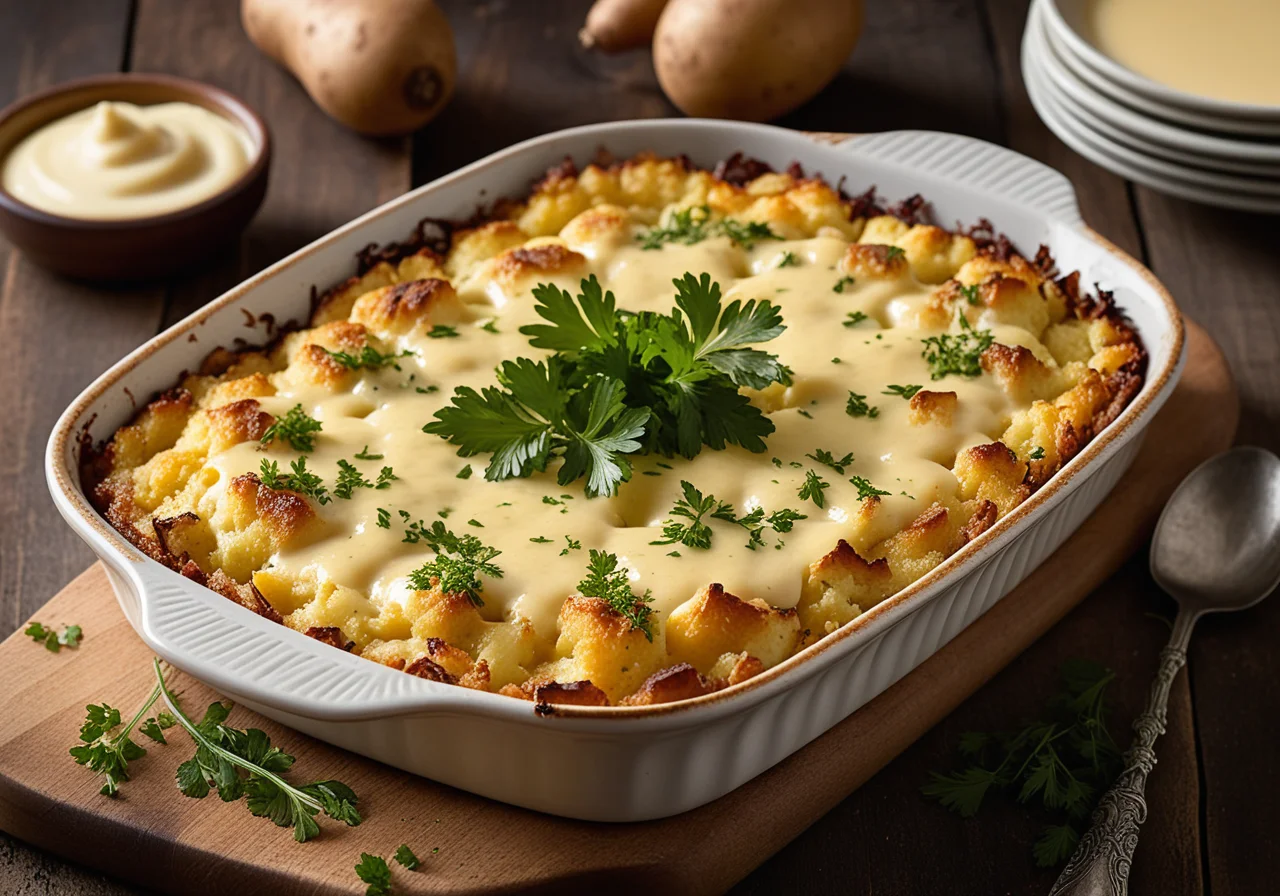 Potato Casserole with Cauliflower