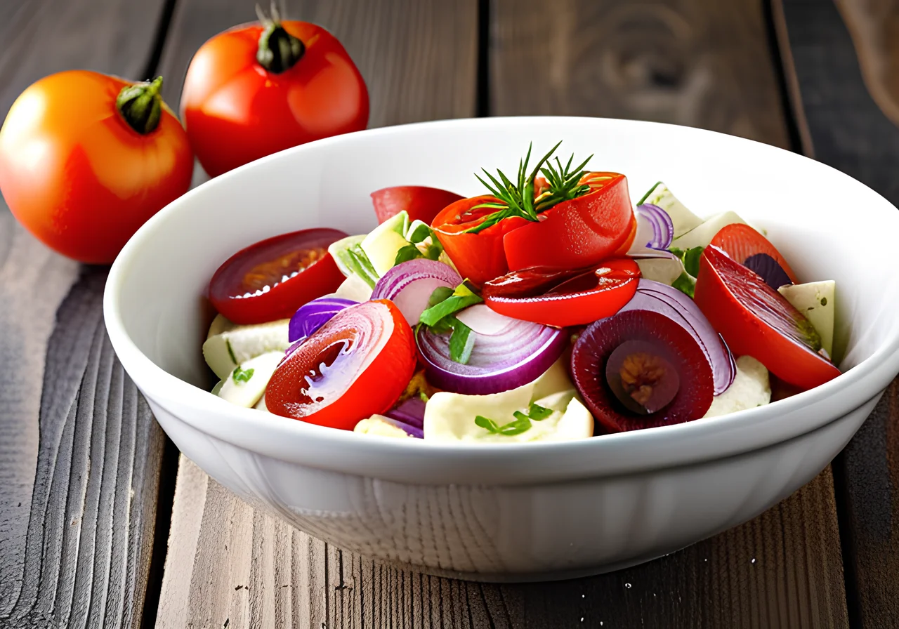 Colorful Potato Salad without Mayonnaise