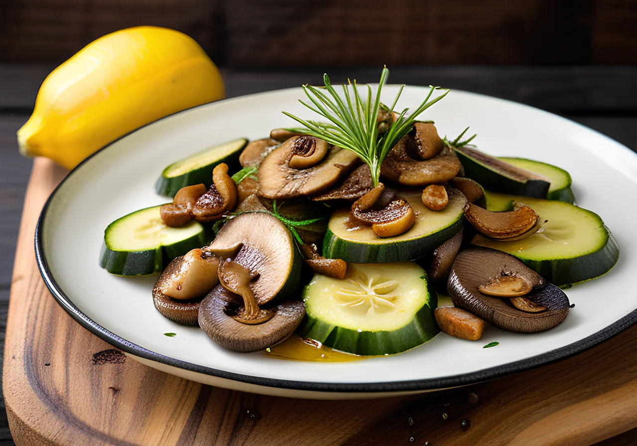 Zucchini-Mushroom Skillet