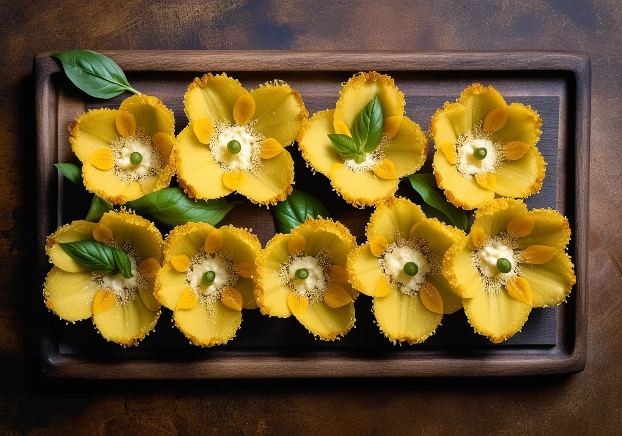Couscous-Herb Filling for Zucchini Blossoms