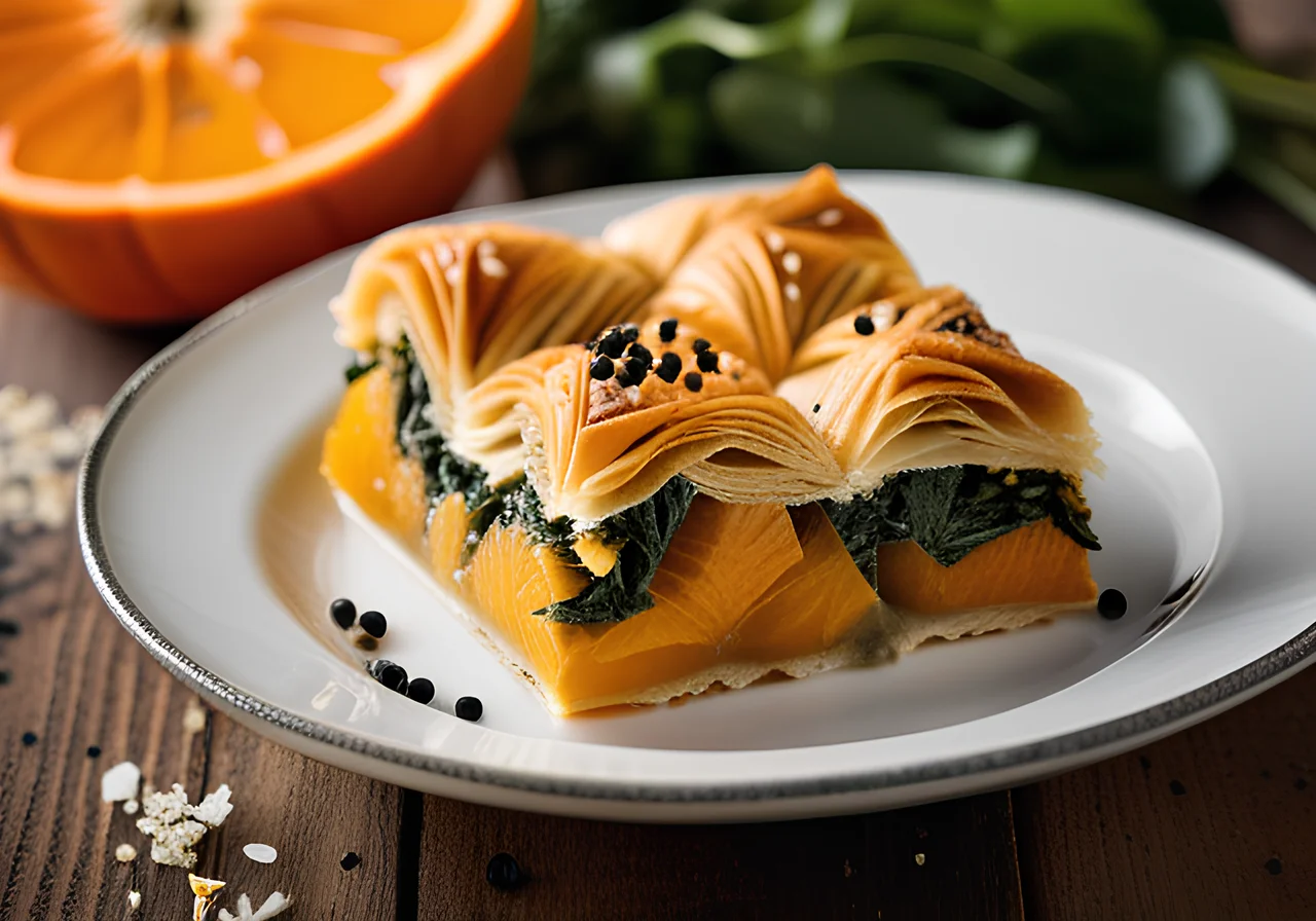 Filo Pie with Vegetable Filling