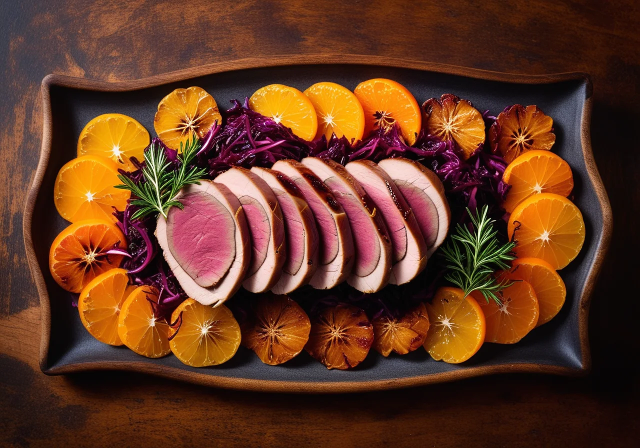 Duck with Spiced Red Cabbage