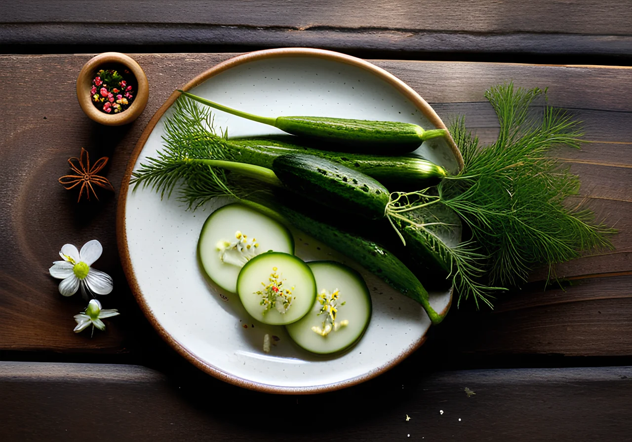 Pickled Cucumbers with Dill