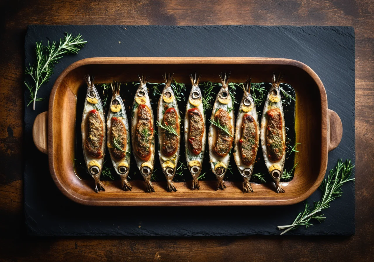 Grilled Stuffed Sardines