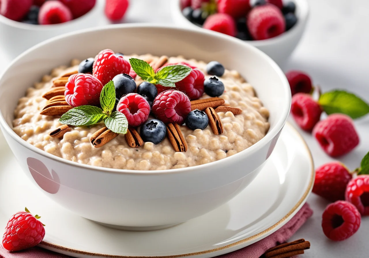 Cold Berry Oatmeal Bowl